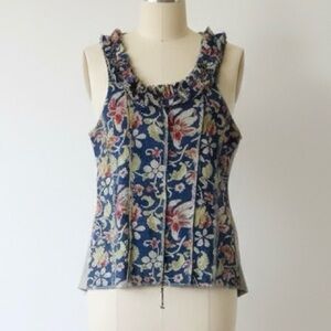 Hold Ruffle printed top made in France